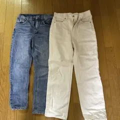 GU ホワイト ブルーデニムパンツ S