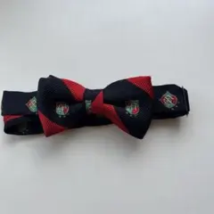 ミキハウスネイビーとレッドの子ども用蝶ネクタイ