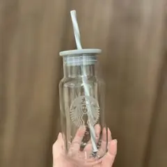 スターバックス ガラス タンブラー グレー