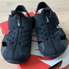 ナイキNIKE SUNRAY PROTECT 2ブラック 子供用サンダル 14㎝