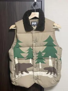 ［値引］HELLY HANSEN / ヘリーハンセン ダウン ベスト、クマ柄