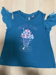 mezzo piano アイスクリーム刺繍 Tシャツ 120