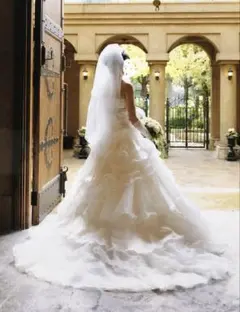 1stオーナー VERA WANG キャサリン US0 三段ベール付き - メルカリ