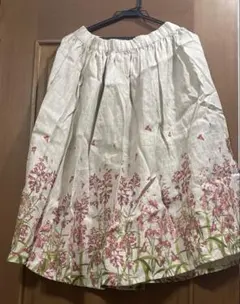TOCCA 花レース刺繍フレアスカート 膝丈 ラベンダー - メルカリ