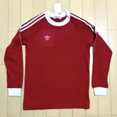 adidas トレフォイル ロゴ 刺繍 3本ライン リブ 長袖 Tシャツ M - メルカリ