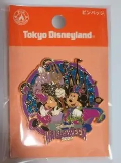 ミニーマウス ハロウィン ピンバッジ 香港ディズニー HKDL LE500