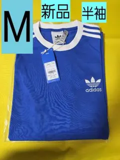 新品　Mサイズ アディダス オリジナルスアディカラー 半袖Tシャツ ブルーのサムネイル