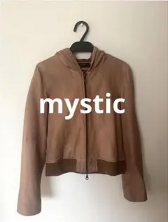 mystic♦︎値下げ✨本革 レザージャケット キャメル 革ジャンフード付き冬春秋