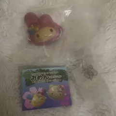 サンリオキャラクターズミニチュア　おめんコレクション　こんがりビーチ　マイメロ