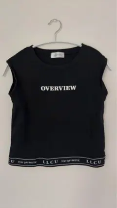 黒 ノースリーブタンクトップ 150