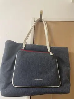 Samantha Thavasa トートバッグ デニム チェック リバーシブル