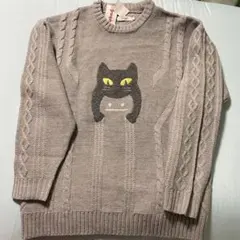 グラニフ graniph ビューティフルシャドー ネコカブリ ニット セーター