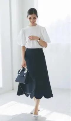 新品タグ付き seventen バルーンスリーブTシャツ ホワイト Sサイズのサムネイル