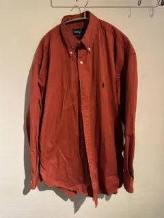 Ralph Lauren オレンジ ボタンダウンシャツ XL
