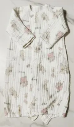ベビーザらス限定!! 2WAY 6枚合わせガーゼ　うさぎ柄　サイズ50〜70