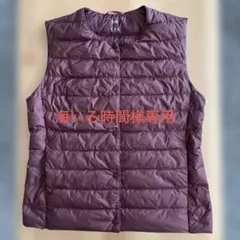 UNIQLO ウルトラライトダウン コンパクトベスト ワイン　L