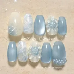 No.102　マグネット　ネイルチップ　成人式　シルキーマグネット