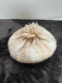 ヴィンテージ Donegal Design クリーム色ベレー帽