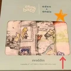 《新品未使用》エイデンアンドアネイ　aden+aneis　おくるみ　プーさん