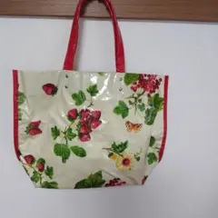 最終価格❢フルーツ花柄ビニールトートバッグのサムネイル