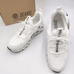 未使用.箱付き.タグ付✨️ BEAXIS バランスコアスニーカー2 白 Lサイズ
