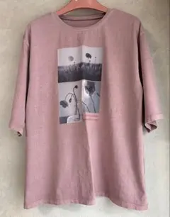 ディノスSo Close ピグメント加工プリントオーバーサイズTシャツのサムネイル