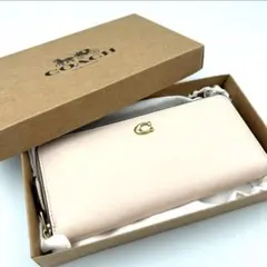 未使用】Coach 長財布 レザー エッシェンシャル ラウンドジッパーのサムネイル
