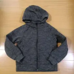 ダークグレー フード付きスウェットジャケット