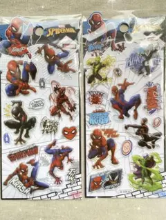 【海外限定・正規品】MARVEL スパイダーマン 立体シール ★2枚セットのサムネイル
