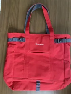 Champion　チャンピオン　トートバッグ　マチあり　赤　レッド　大容量のサムネイル
