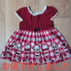 Shirley Temple アイスクリーム柄ワンピース 120cm