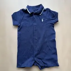 Ralph Lauren ネイビー 襟付きロンパース 6M