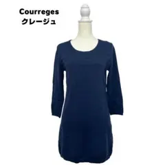 美品 Courreges クレージュ トップス チュニック 七分袖 Uネック Mのサムネイル