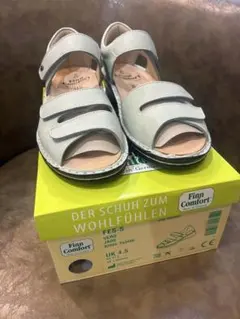 Finn Comfort FES-S 薄緑サンダル UK4 1/2（23.7cmのサムネイル