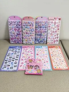 【国内正規品】サンリオ　コットンパフィ、キャンディステッカー、エポキシステッカー