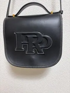 ROPE ブラックレザー ショルダーバッグのサムネイル