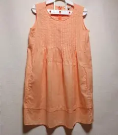 新品・未使用 ATSURO TAYAMA オレンジ チュニック ワンピース 綿麻