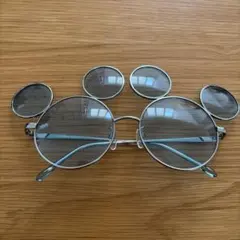 ディズニー　サングラス　ミッキー　水色