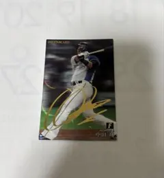中田翔選手プロ野球チップス金箔サインカード