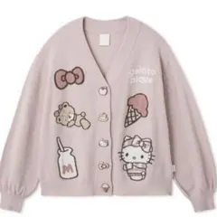 ジェラートピケ　ジェラピケ　キティ　カーディガン　サンリオ