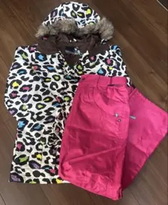 ICEPARDAL アイスパーダル ヒョウ柄 レオパード スノボウェア9(XS)