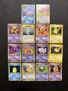 ポケモンカード旧裏14枚セット/ハマちゃんのヤドキング／ミュウツー等