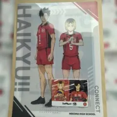 くら寿司 × ハイキュー　コラボ　音駒 クリアファイルとカードセット