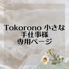 Tokorono 小さな手仕事様 リクエスト 2点 まとめ商品