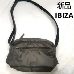 新品 IBIZA イビサ 日本製 レザー ナイロン ショルダー バッグ