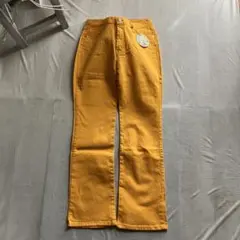 古着 フレアパンツ イエロー ストレッチ フランス製のサムネイル