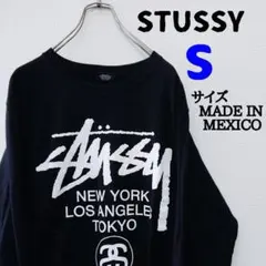 美品 STUSSY ステューシー ビッグプリント ビッグロゴ ロンT