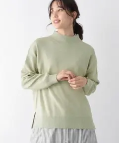 グローバルワーク メルティースタンドスリットプルオーバー ミントグリーン