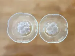 HOYAクリスタル　ガラス皿 2枚セット