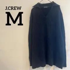 早いもの勝ち❣️J.CREW 【M】ブラック 長袖ニット 黒 Ｖネック シンプル